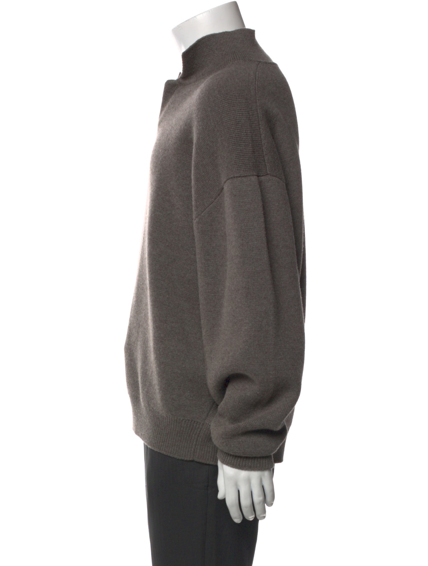 Fear Of God Virgin Wool Mock Neck Polo Sweater