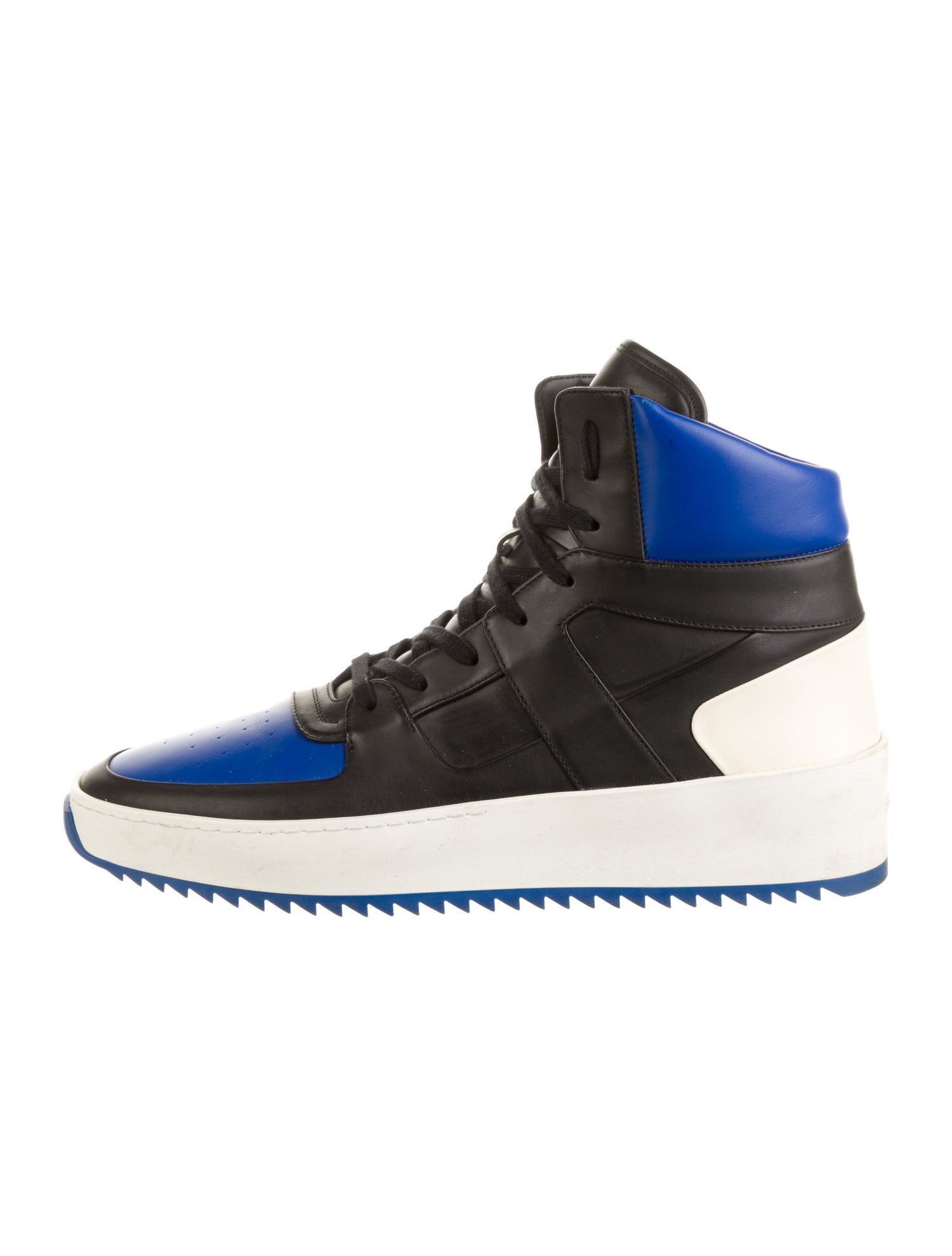 Fear Of God Leather Colorblock Pattern Sneakers