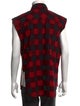 FOG Fear Of God Plaid Print Sleeveless Shirt