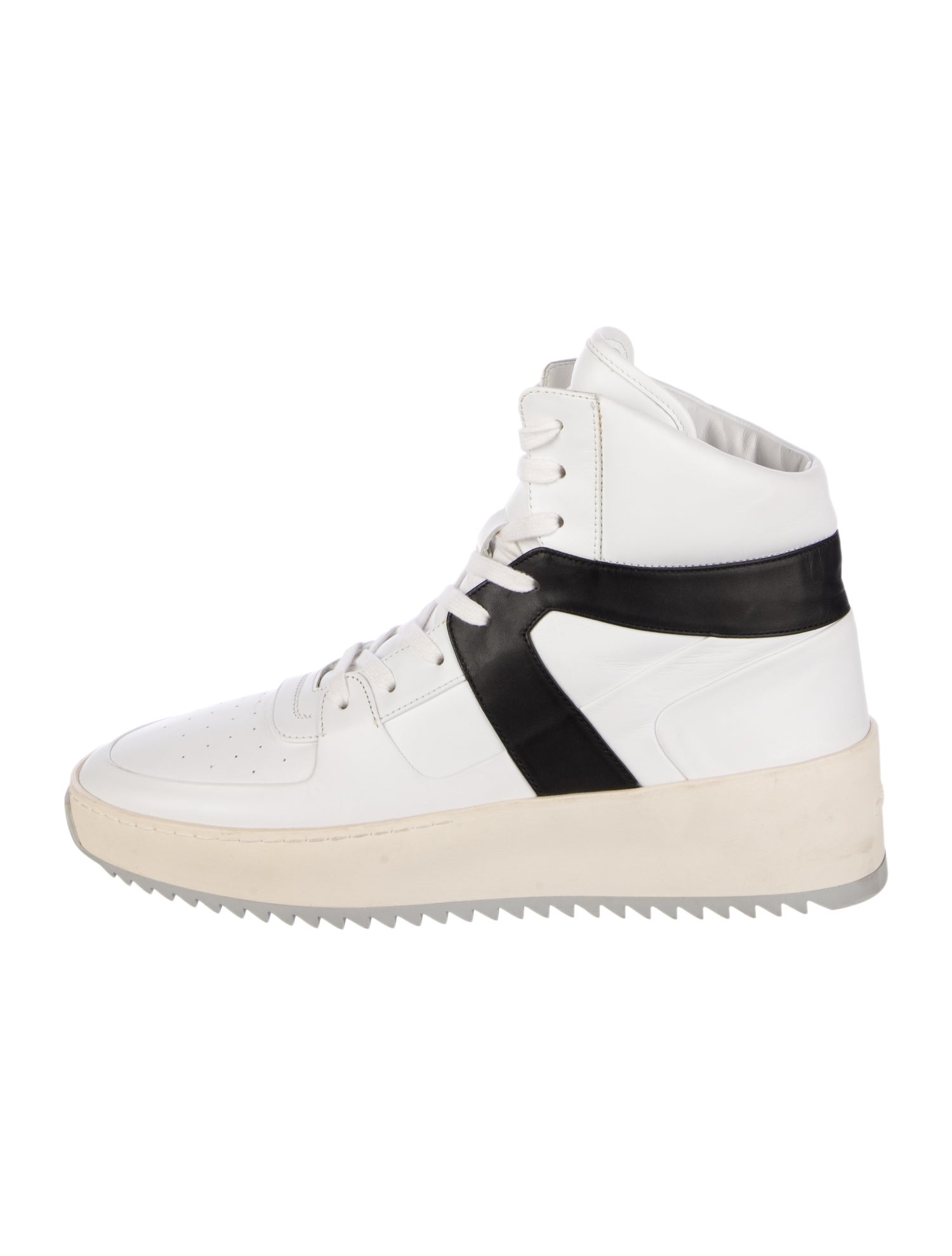 Fear Of God Leather Colorblock Pattern Sneakers