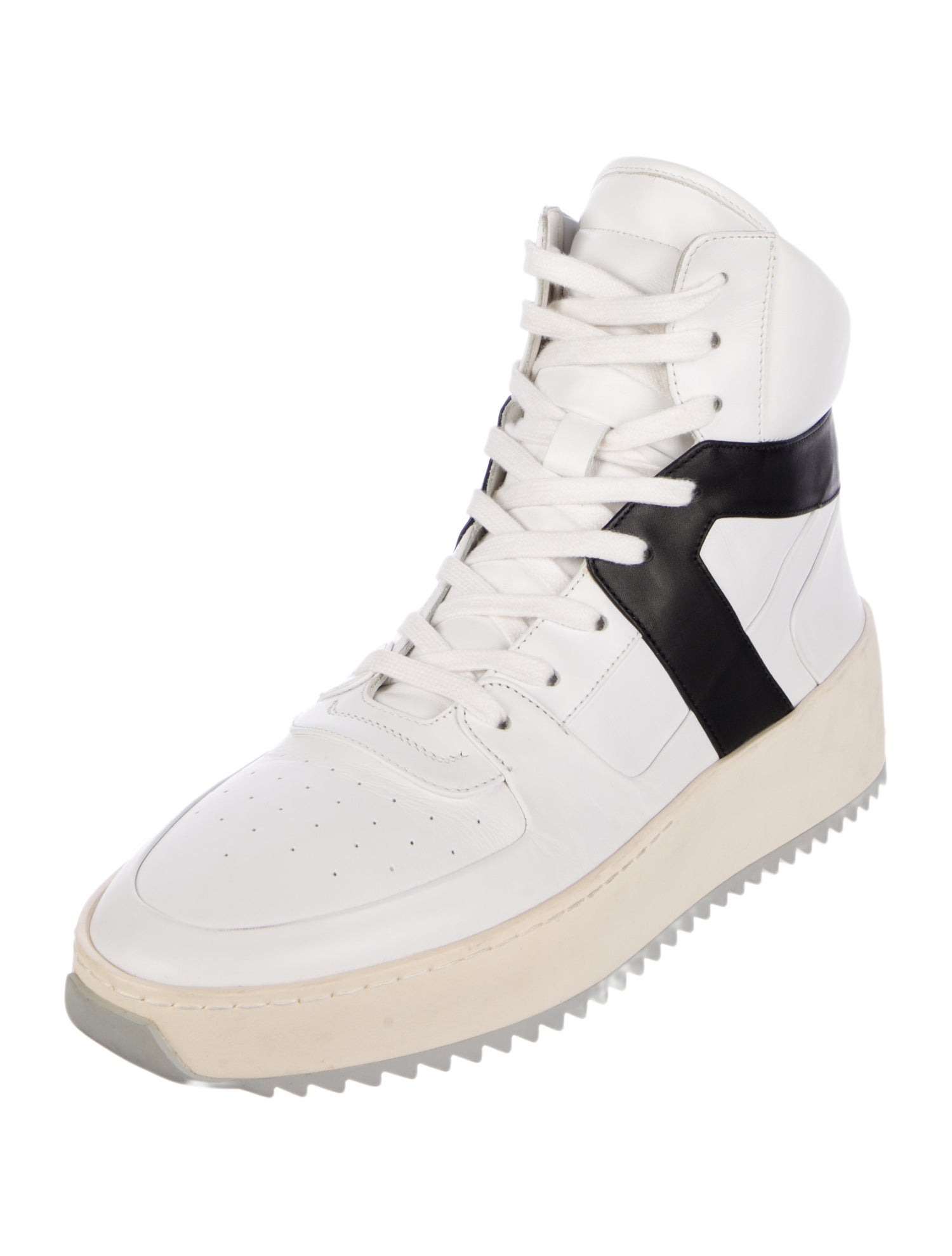 Fear Of God Leather Colorblock Pattern Sneakers