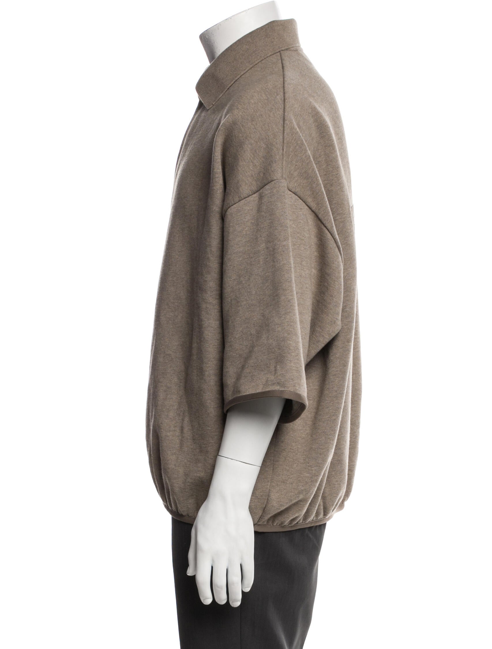 Essentials - Fear of God Crew Neck Three-Quarter Sleeve Polo Shirt