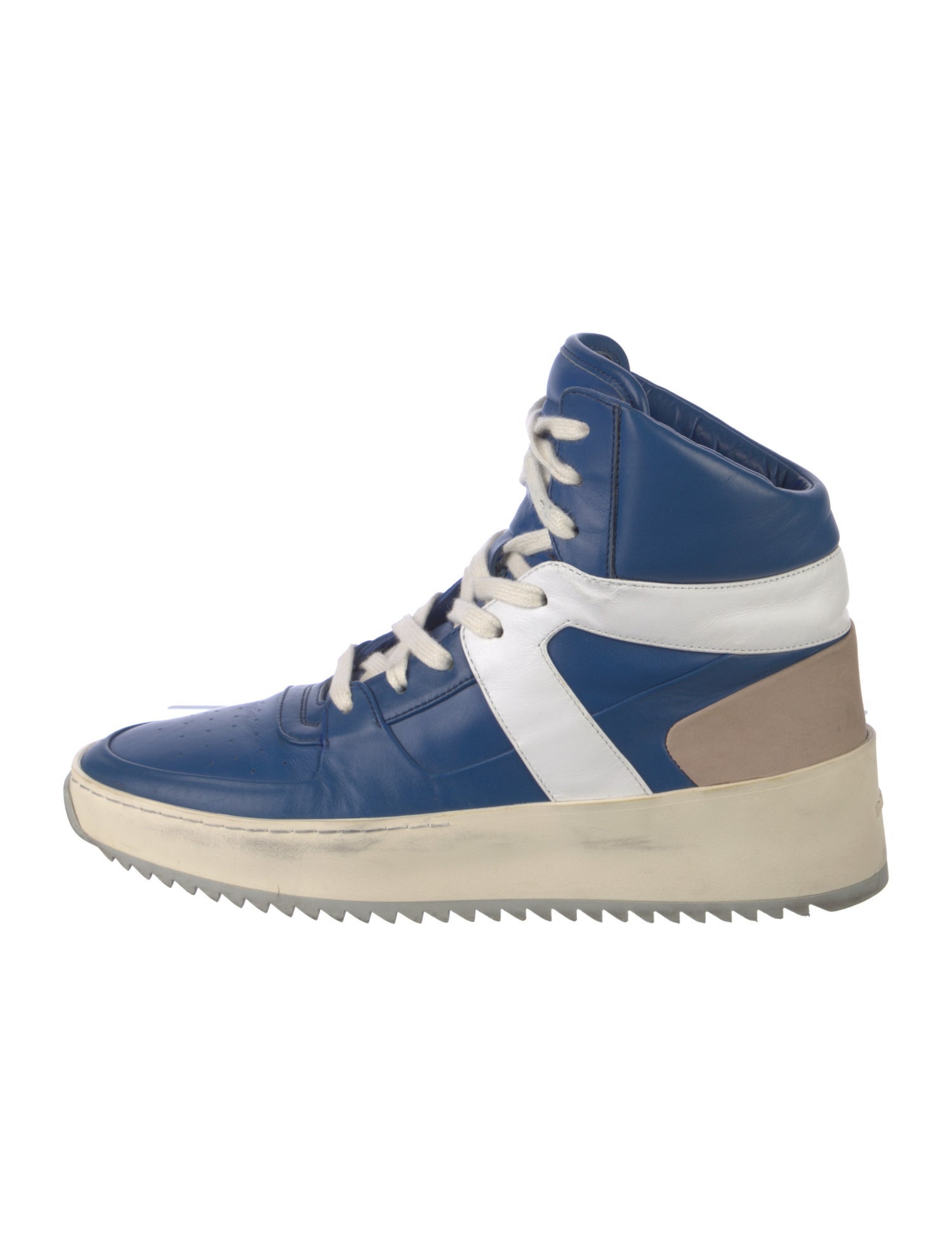 Fear Of God Leather Colorblock Pattern Sneakers