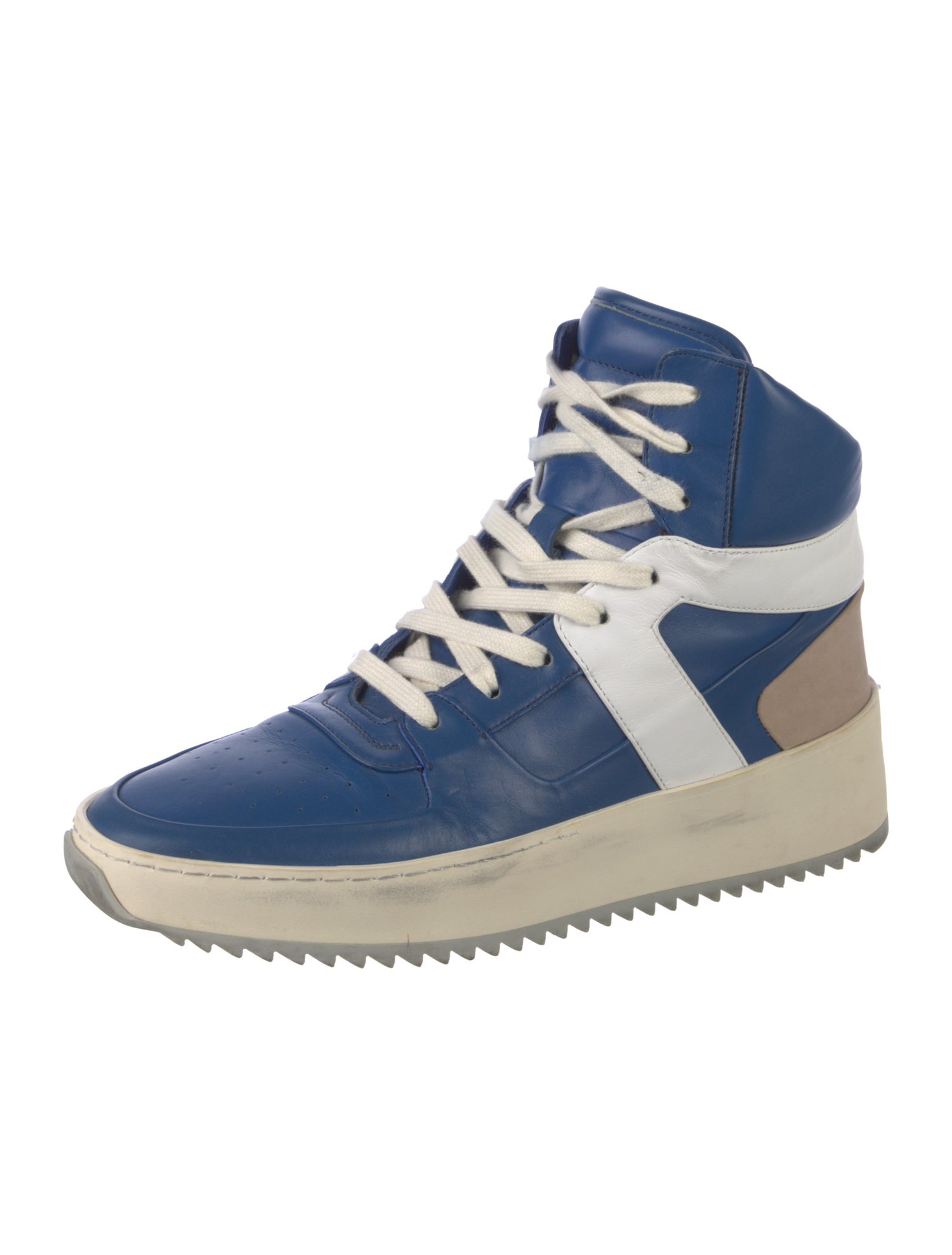 Fear Of God Leather Colorblock Pattern Sneakers