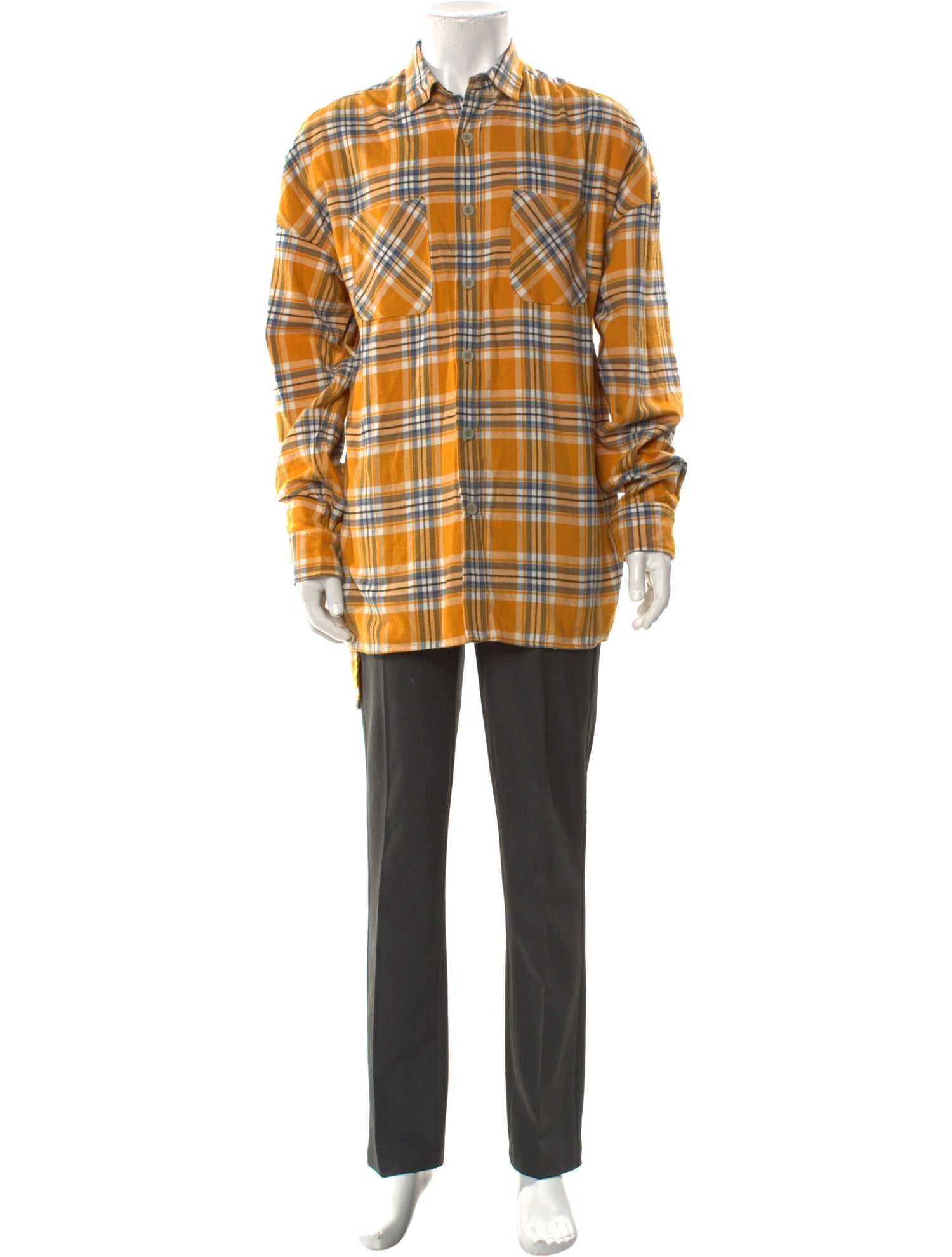 Fear Of God 2015-2016 Fourth Collection Longline Flannel Shirt