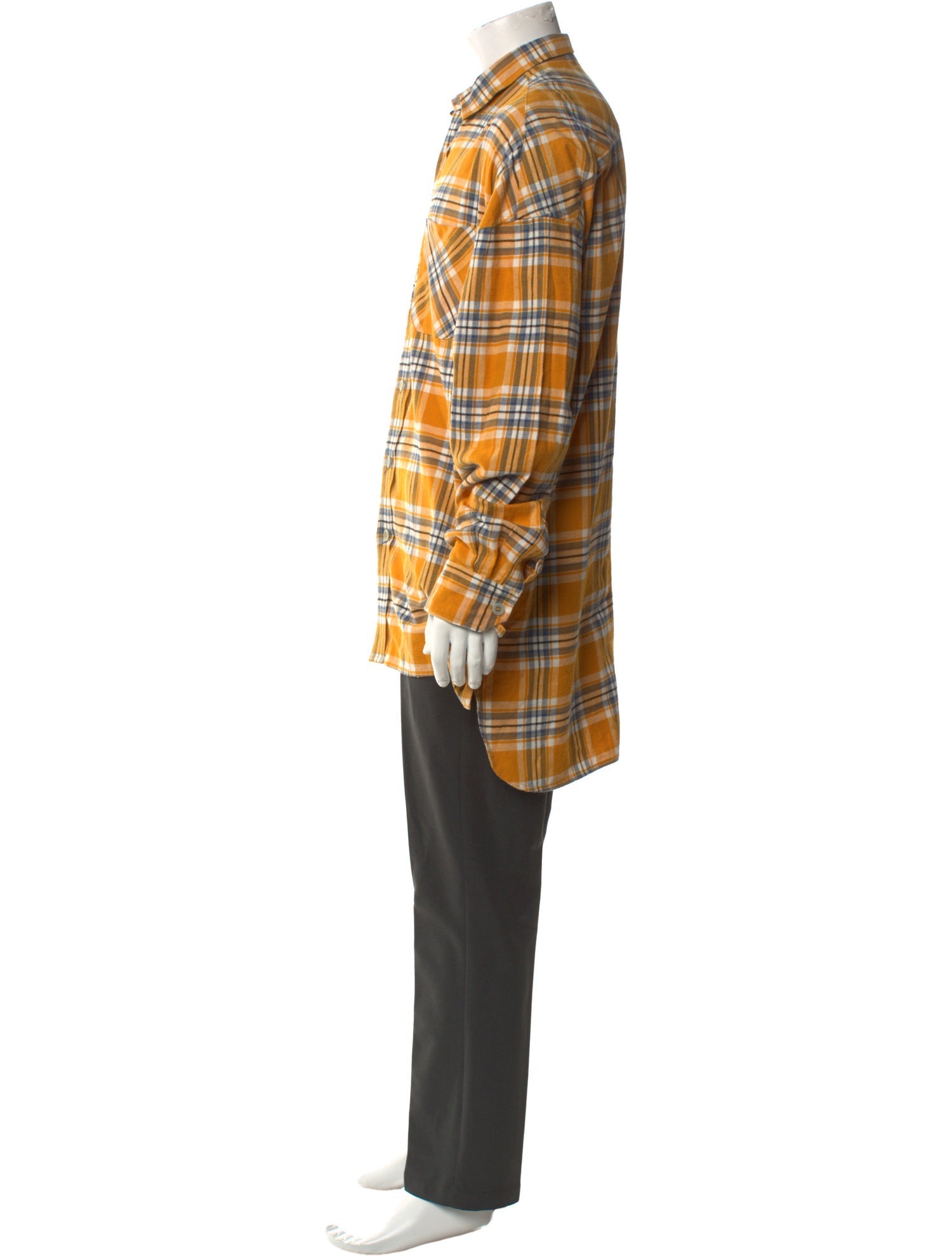 Fear Of God 2015-2016 Fourth Collection Longline Flannel Shirt