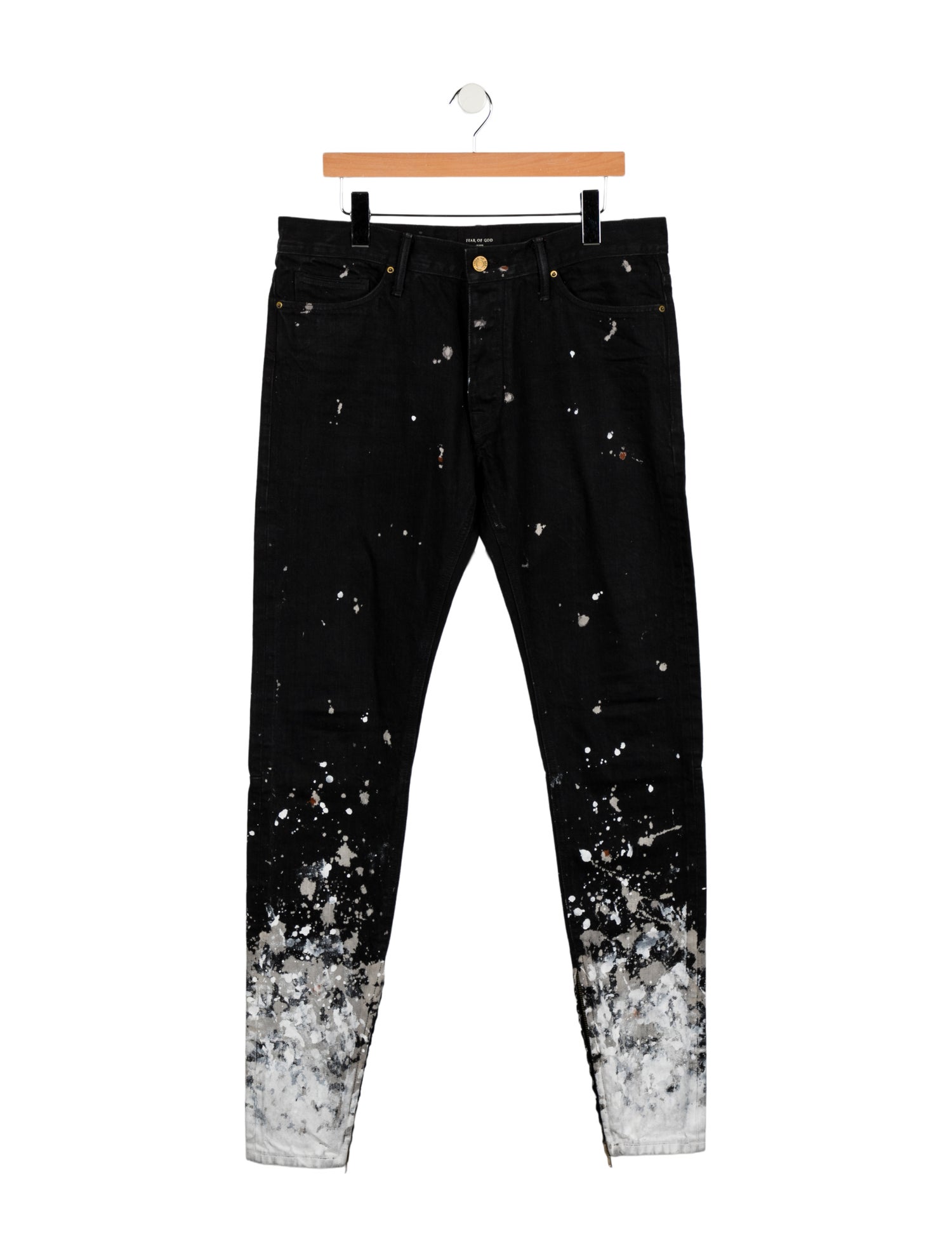Fear Of God Fifth Collection 'Paint Splatter' Skinny Jeans
