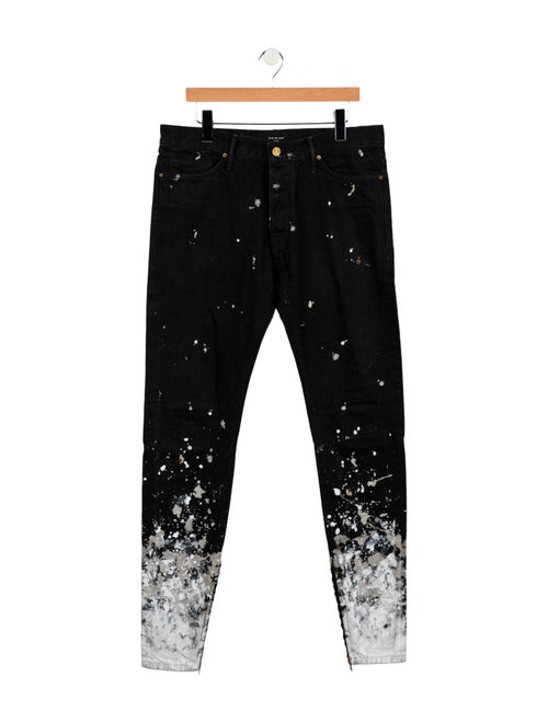 Fear Of God Fifth Collection 'Paint Splatter' Skinny Jeans