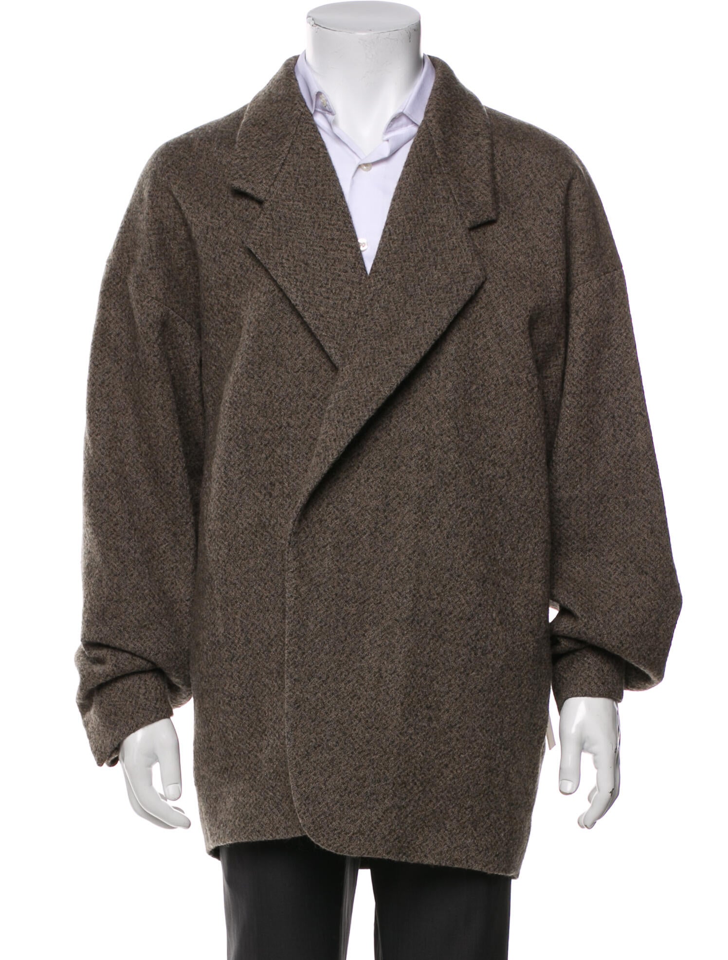 Fear Of God X Eternal Tweed Pattern Peacoat w/ Tags