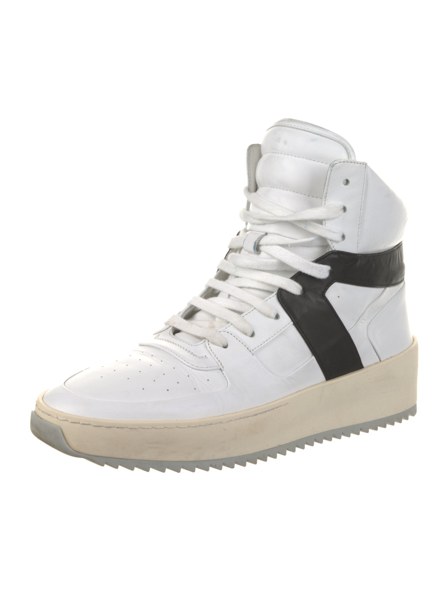 Fear Of God Leather Colorblock Pattern Sneakers