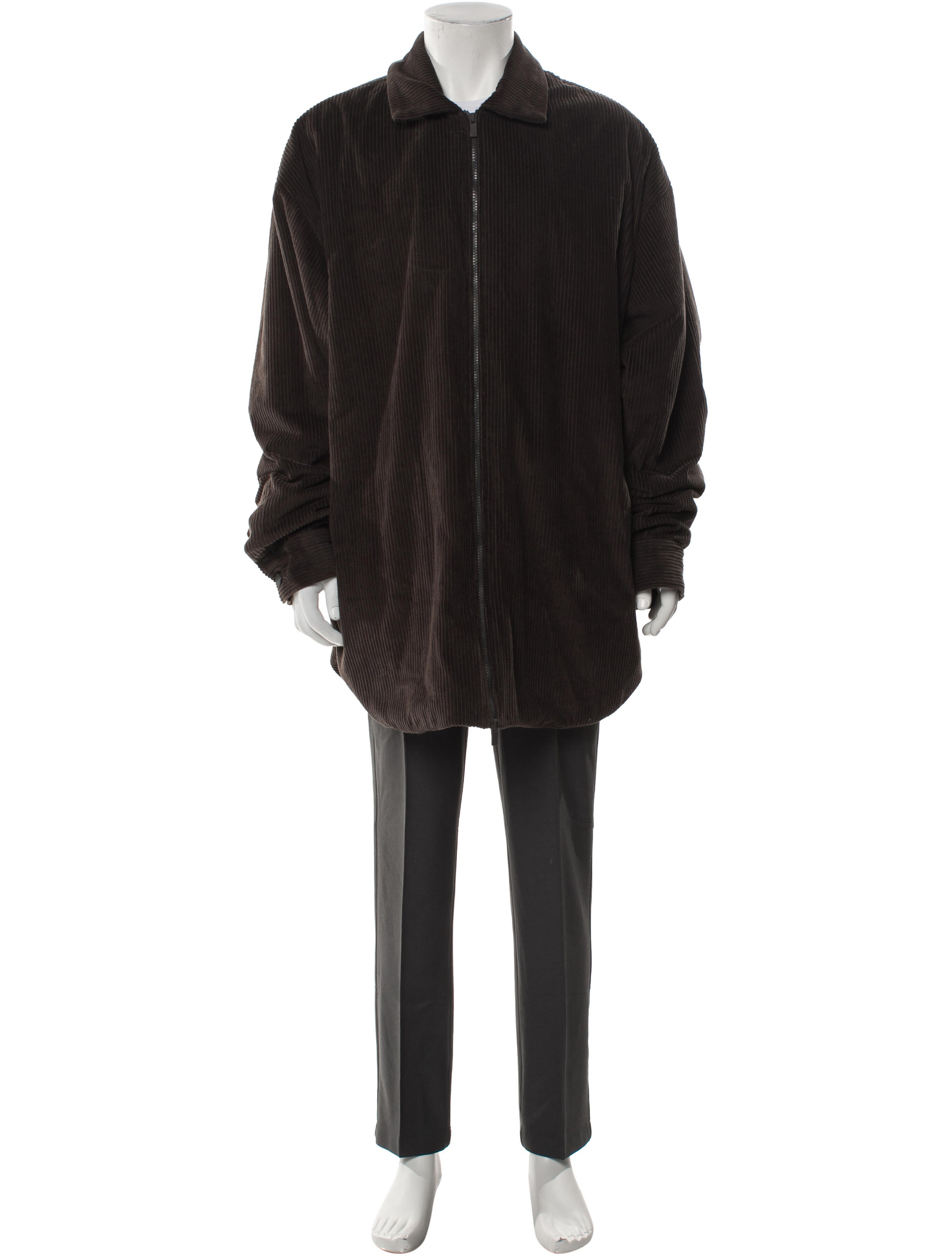 Essentials - Fear of God 2023 Corduroy Shirt Zip Parka