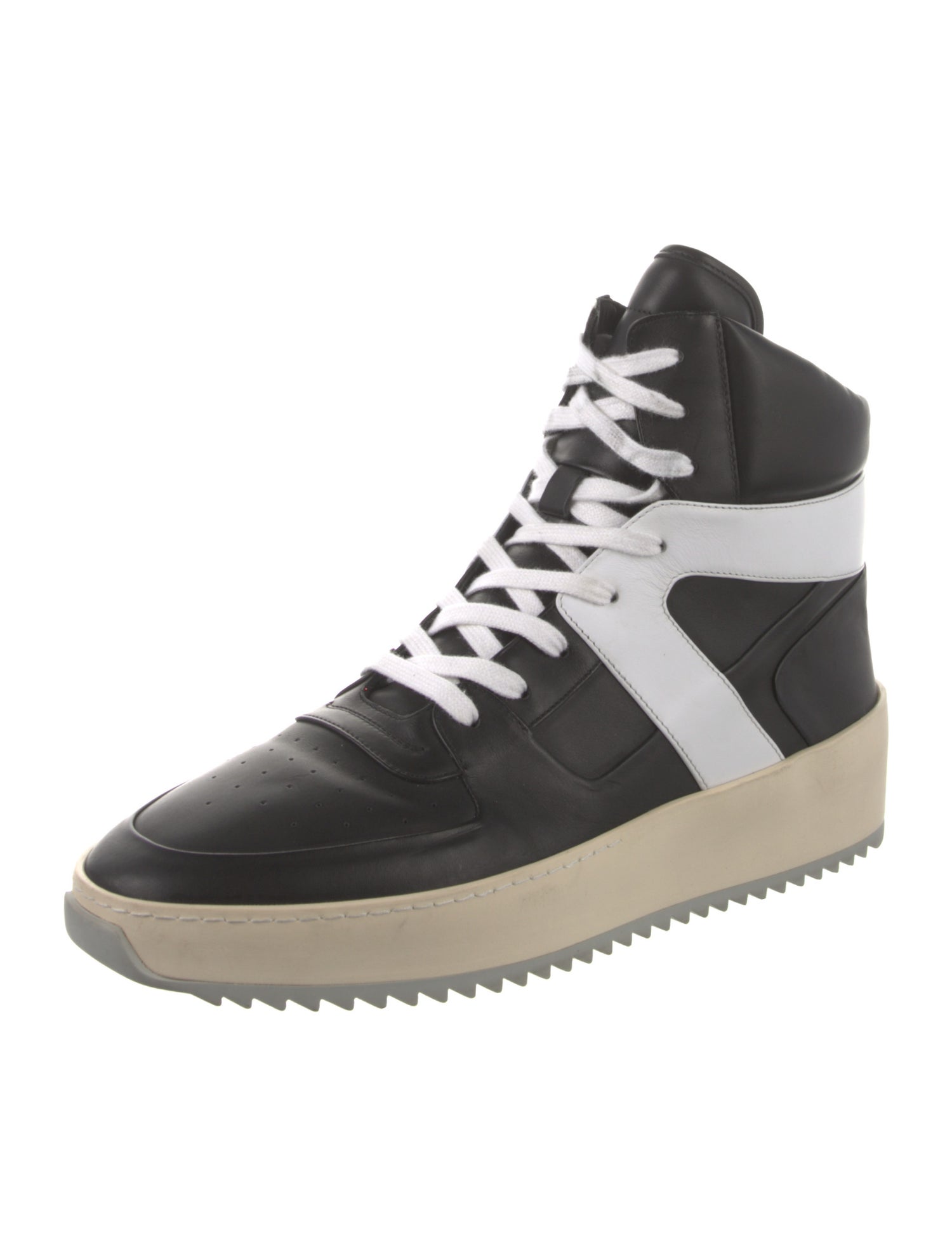 Fear Of God Leather Colorblock Pattern Sneakers