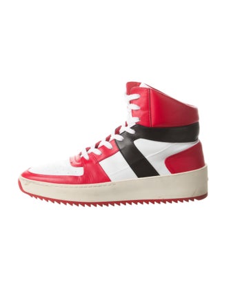 Fear Of God Leather Colorblock Pattern Sneakers