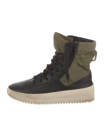 Fear Of God Canvas Colorblock Pattern Sneakers