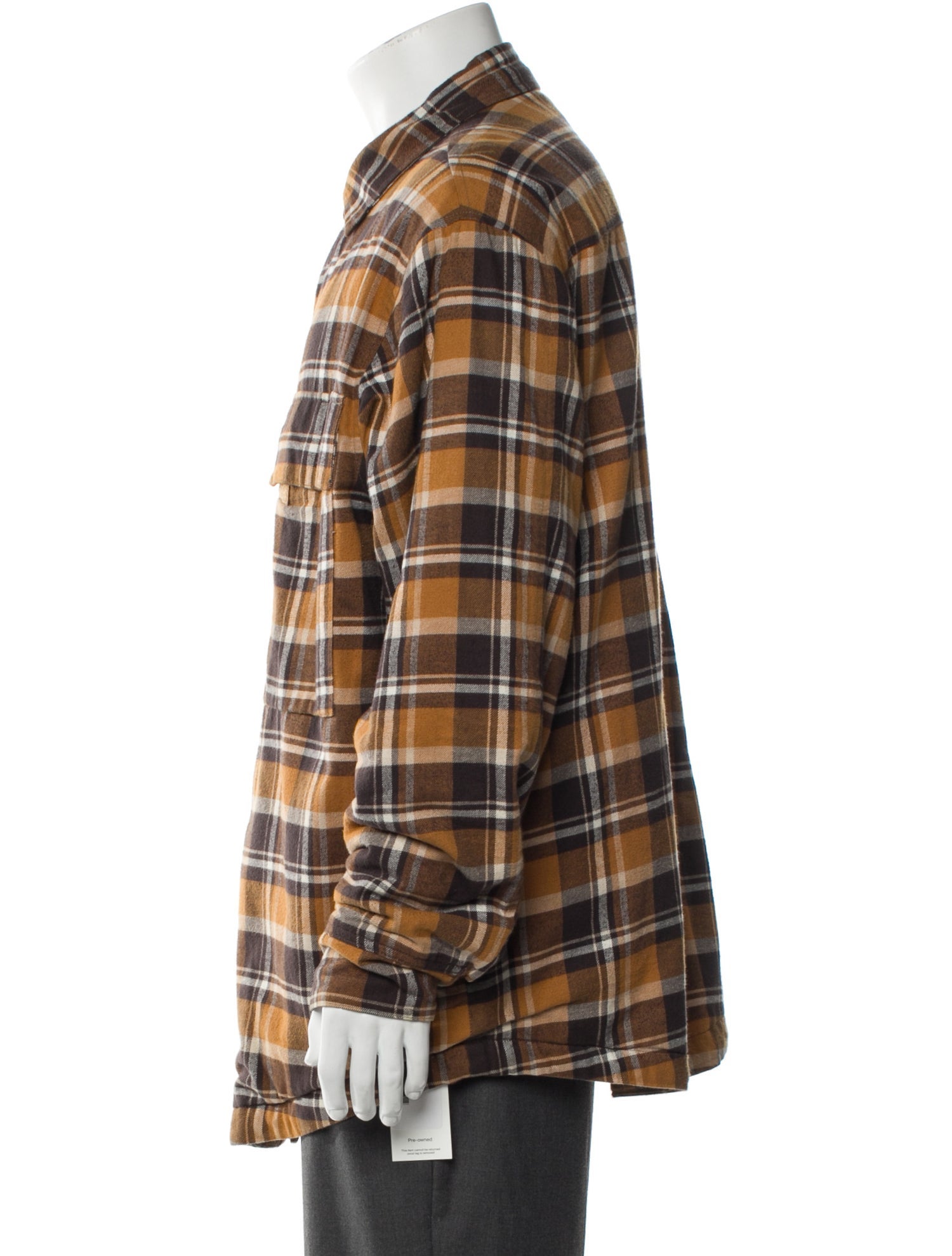 Fear Of God Sixth Collection Plaid Print Trucker Jacket