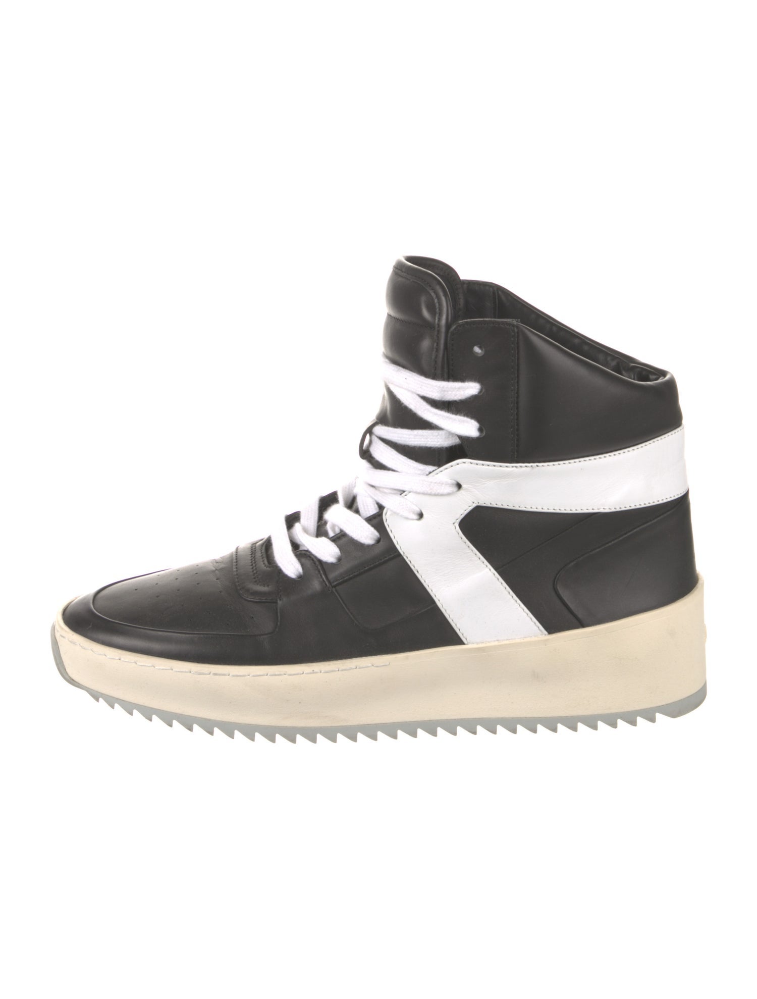 Fear Of God Leather Colorblock Pattern Sneakers