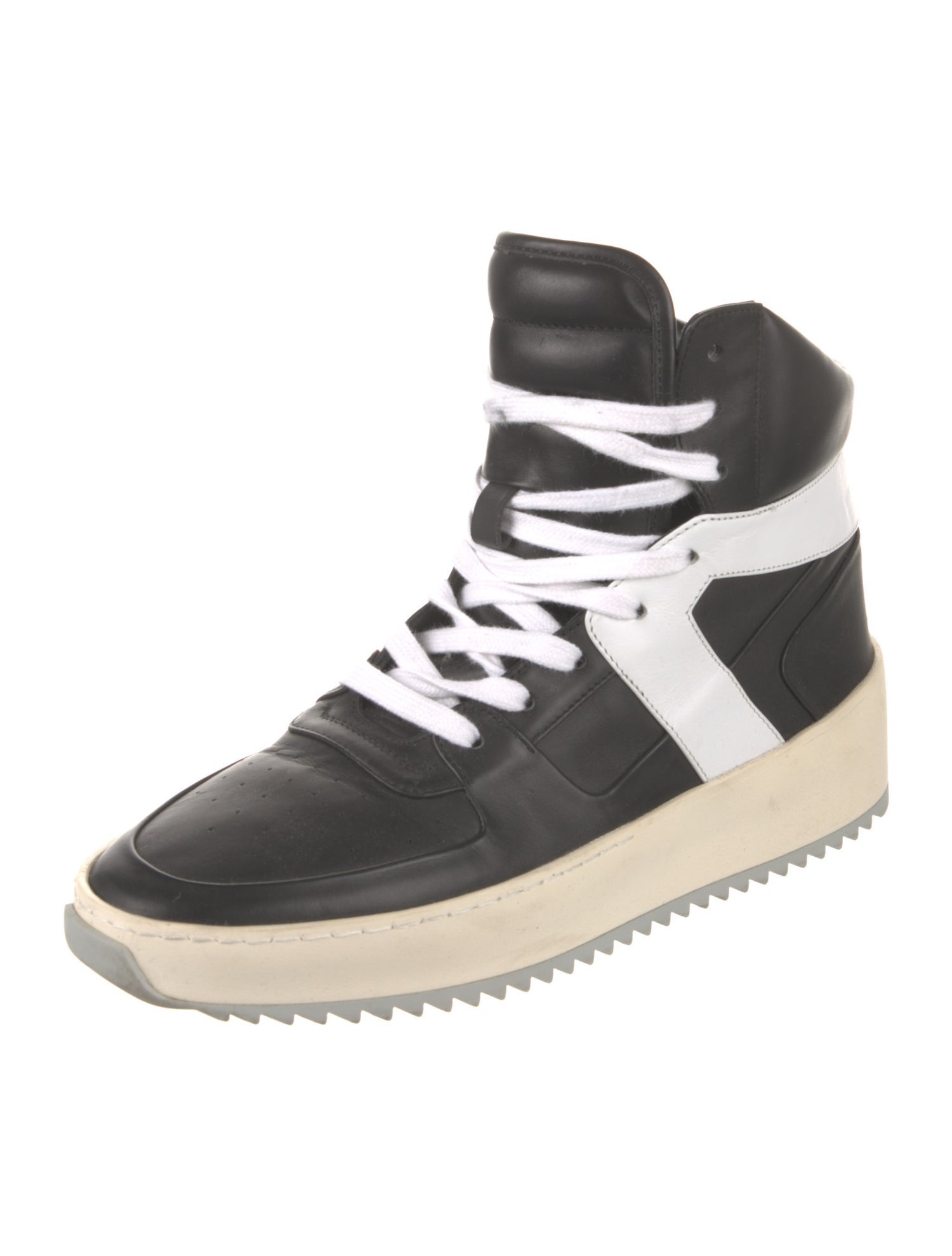 Fear Of God Leather Colorblock Pattern Sneakers