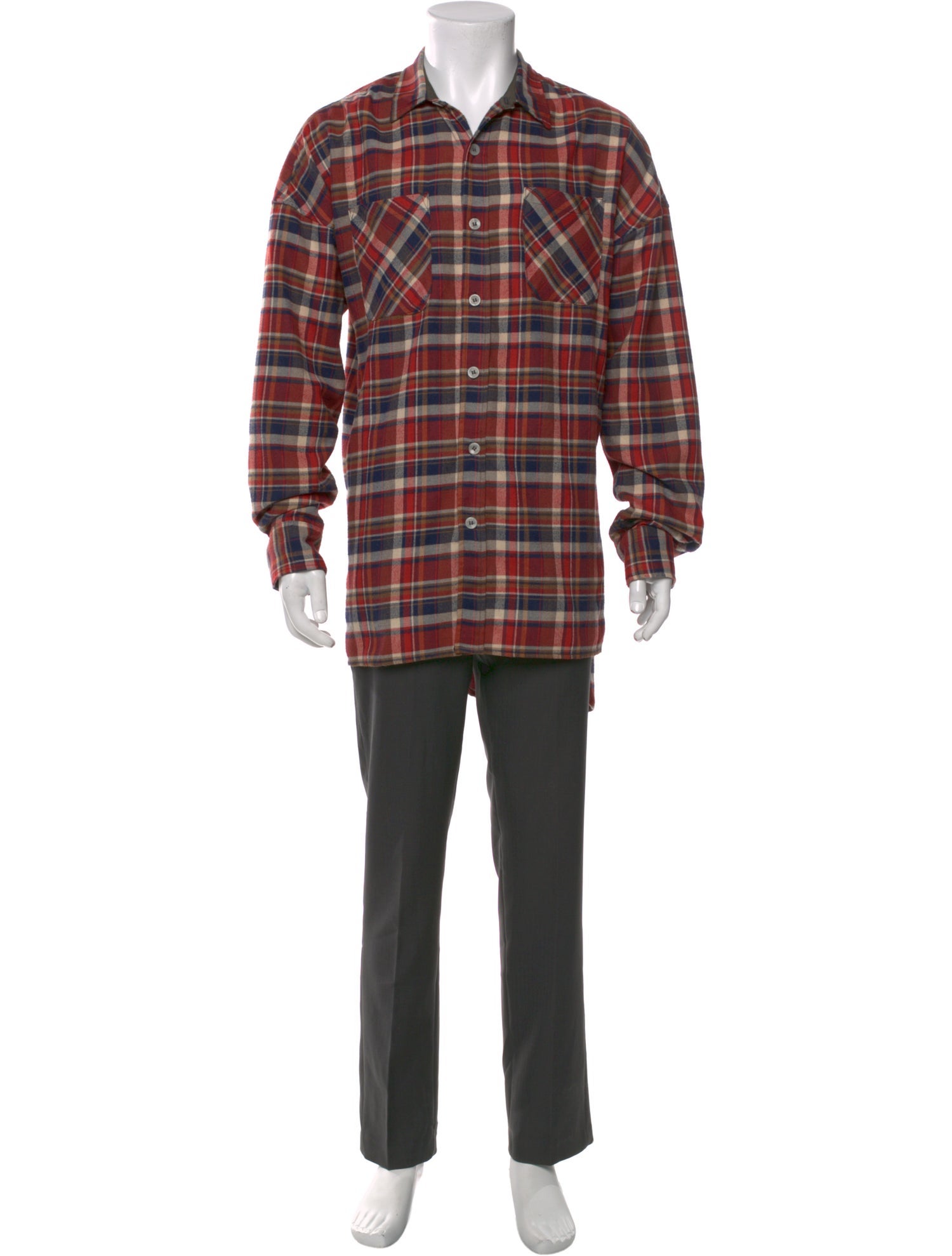Fear Of God Fourth Collection Plaid Plaid Print Shirt