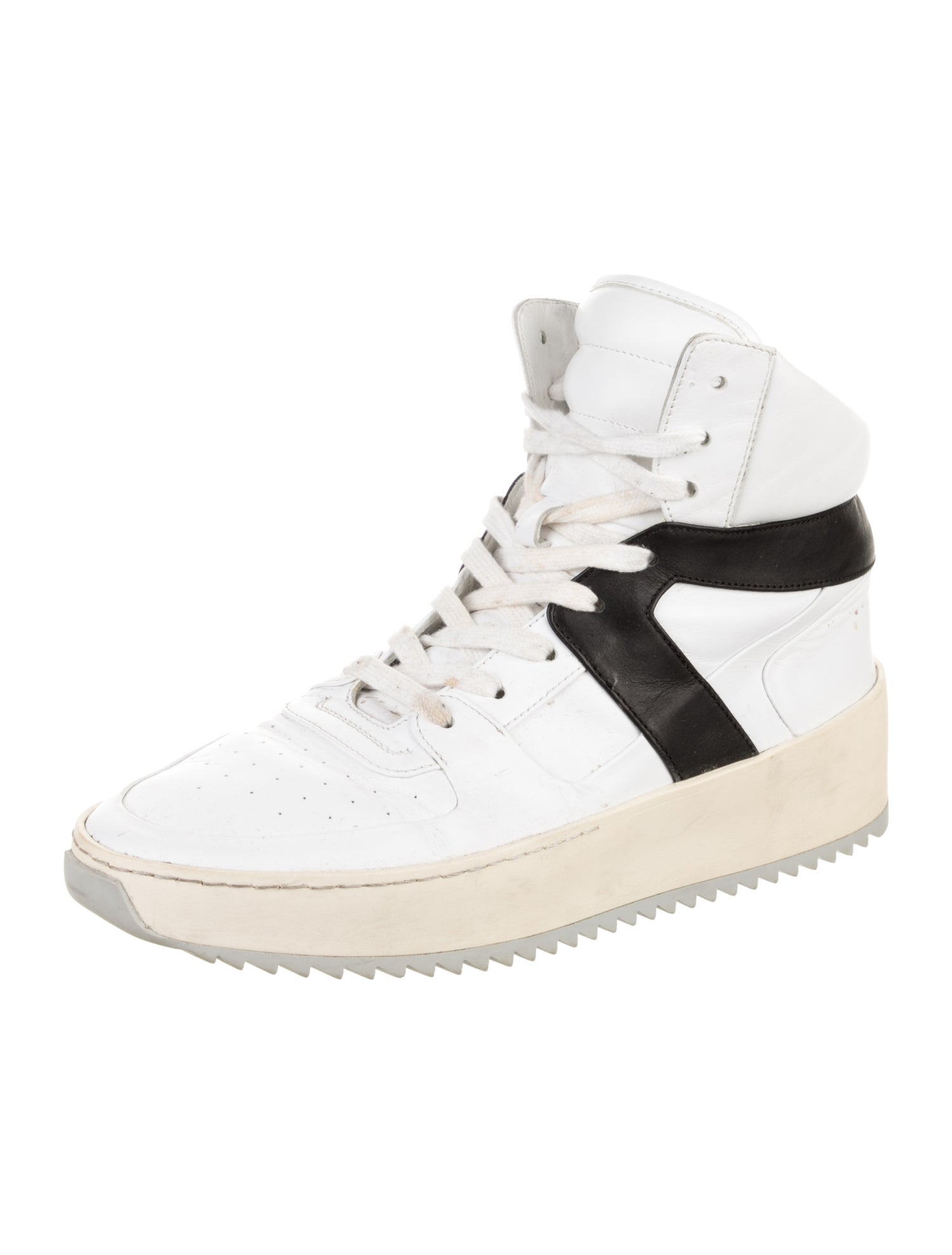 Fear Of God Leather Colorblock Pattern Sneakers