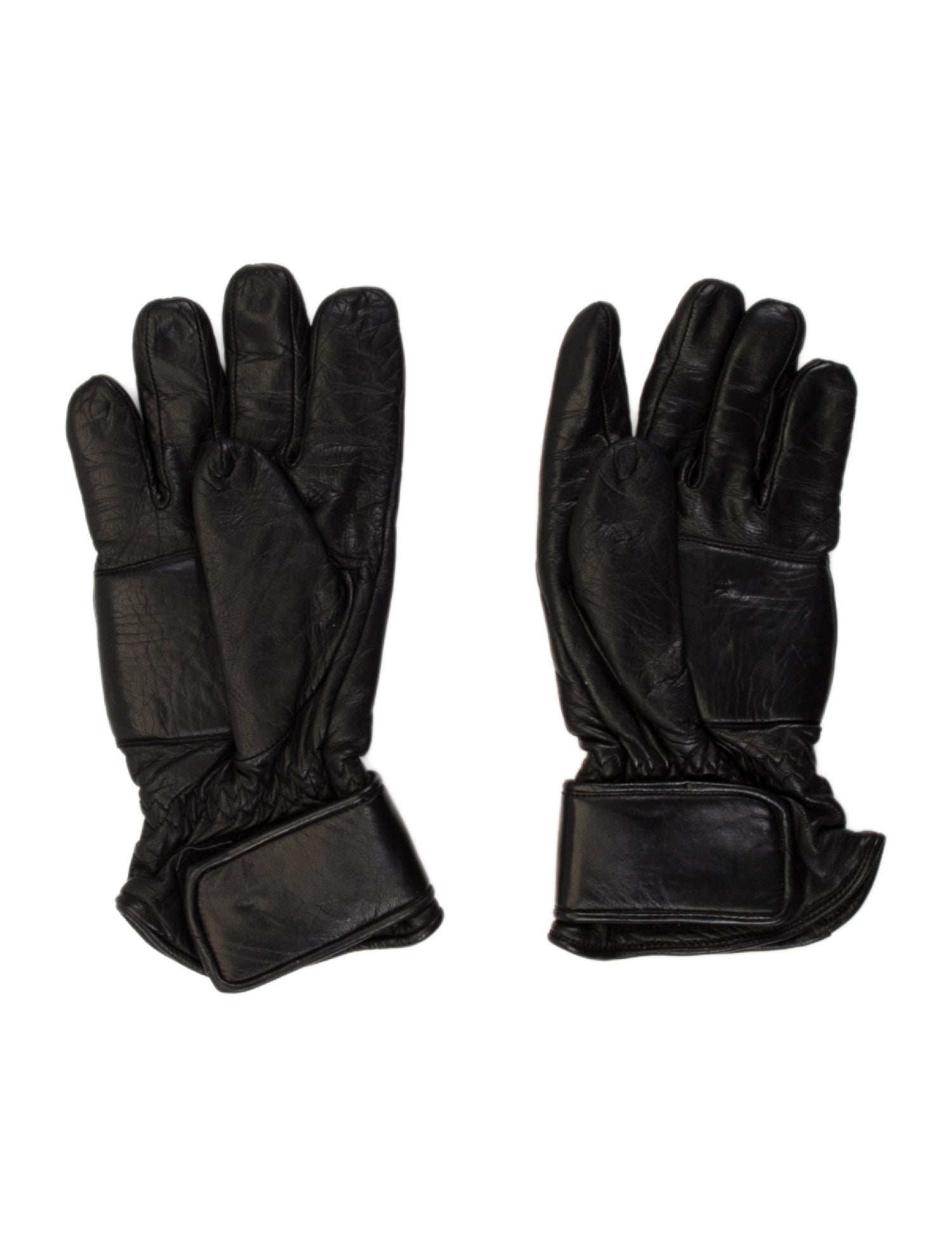 Fear Of God Black winter gloves with velcro closure