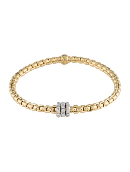 Fope 18K Diamond Flex It Eka Station Bracelet