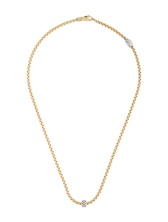 Fope 18K Diamond EKA Tiny Necklace