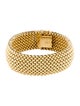 Bracelet 14K Wide Interlocking Mesh Bracelet