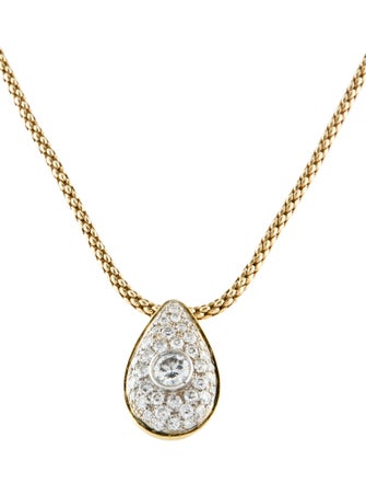 Fope 18K 3.66ctw Diamond Pendant Necklace