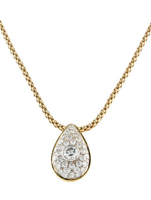 Fope 18K 3.66ctw Diamond Pendant Necklace