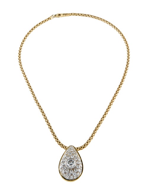 Fope 18K 3.66ctw Diamond Pendant Necklace