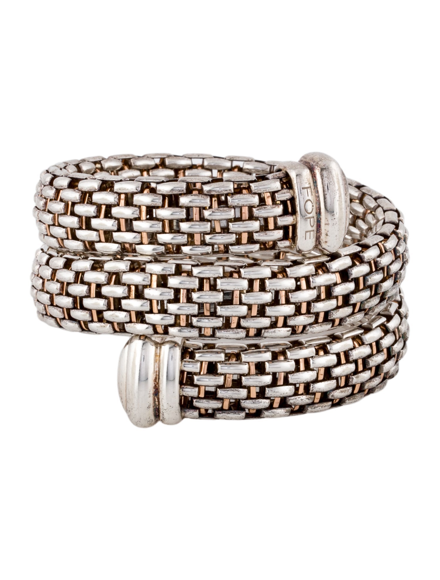 Fope Two-Tone Wrap Bracelet