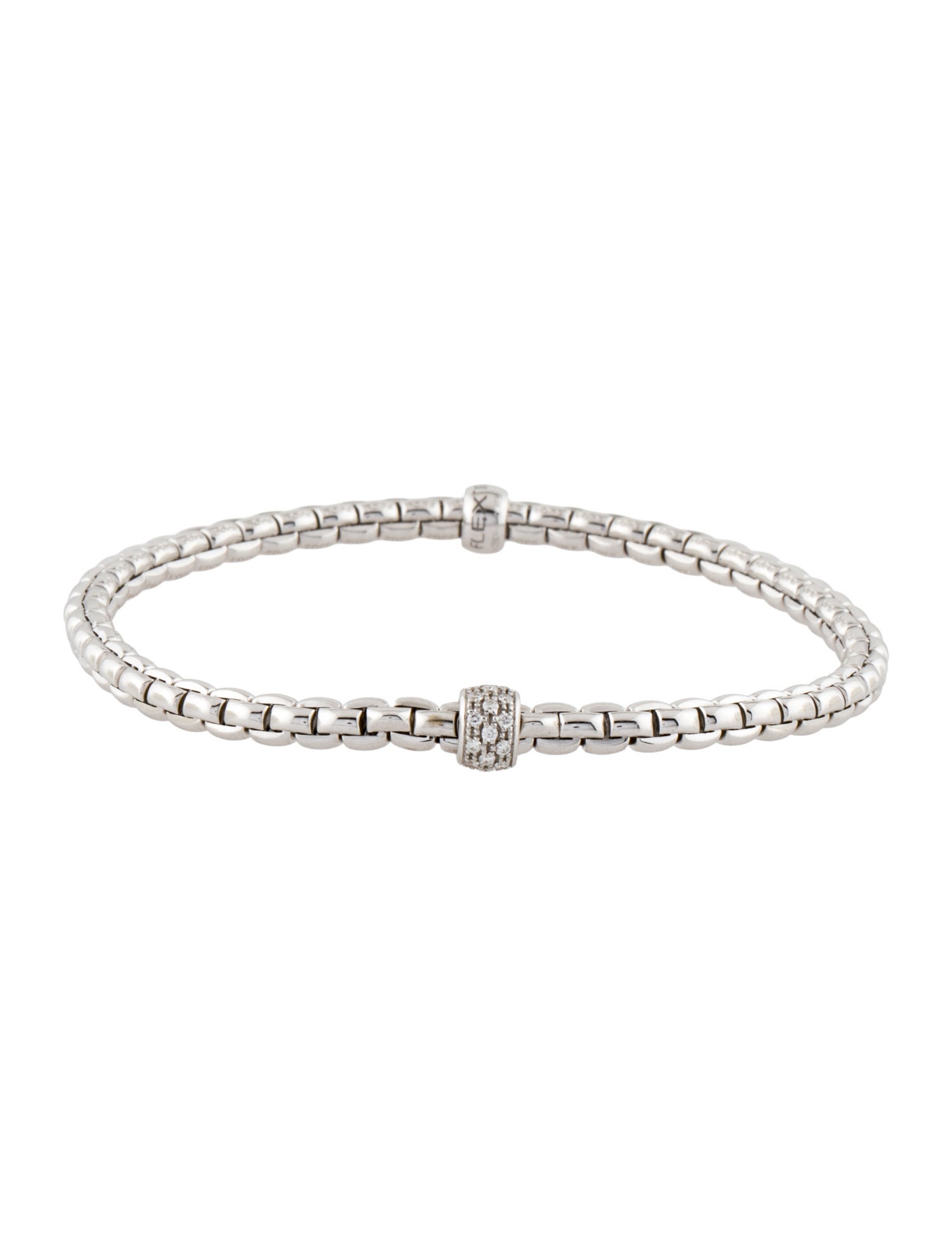 Fope 18K Diamond Flex'it Eka Bracelet