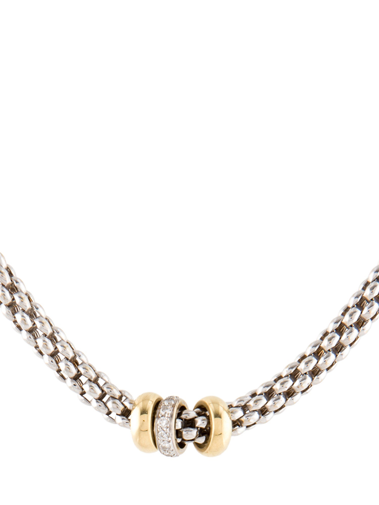 Fope 18K Diamond Solo Pendant Necklace