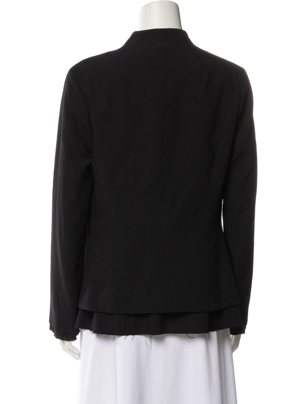 Forme d'Expression Virgin Wool Jacket Blue Collar… - image 3