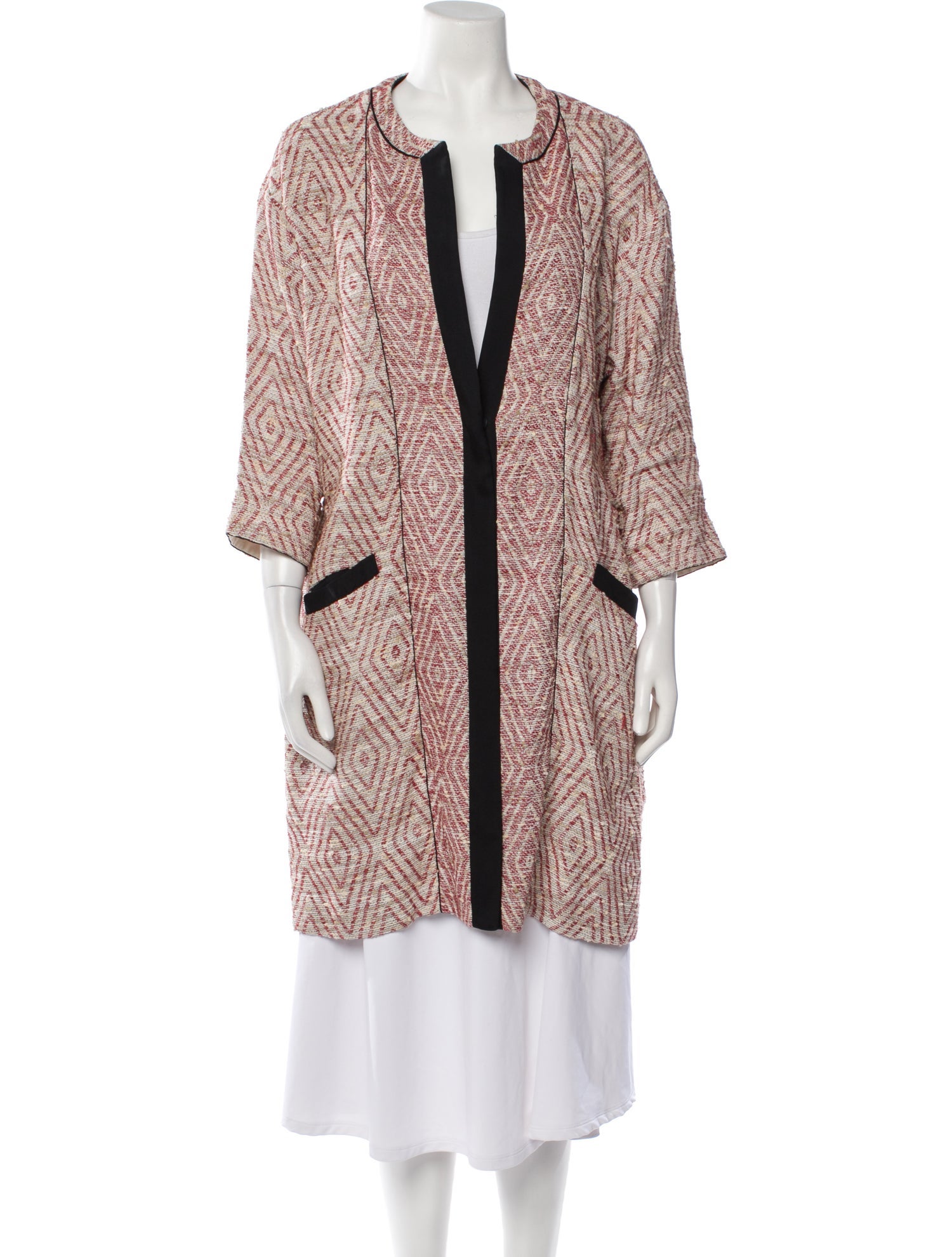 Forte Couture Linen Tweed Pattern Evening Jacket