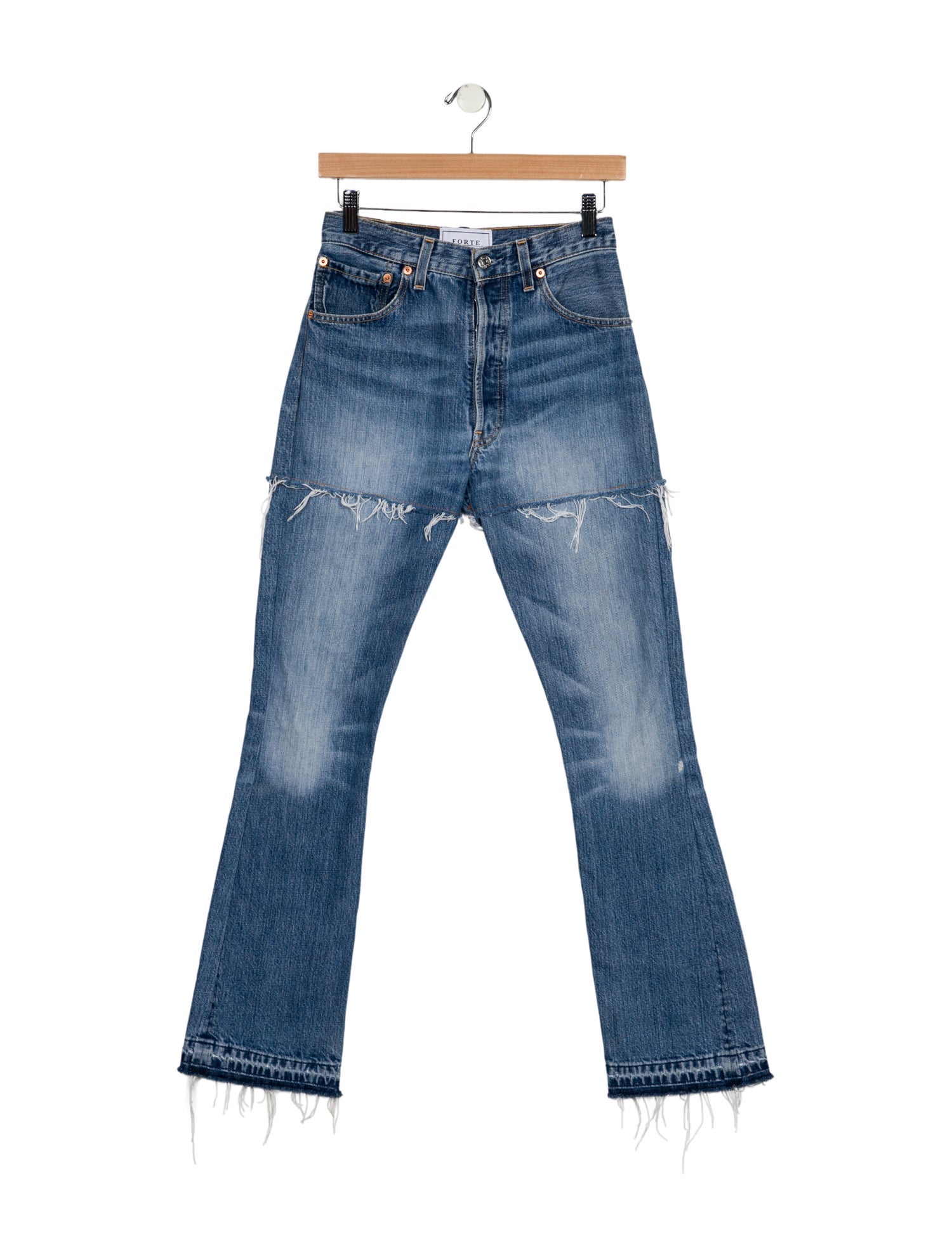 Forte Couture High-Rise Straight Leg Jeans