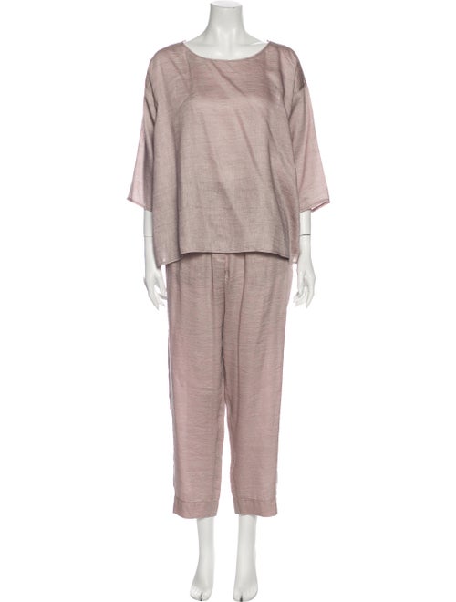 forte_forte Linen Pant Set Pink