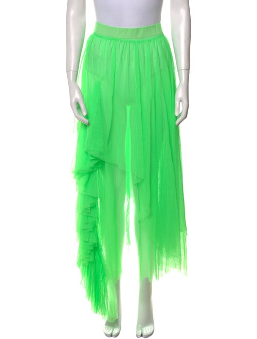 forte_forte Mesh Accents Knee-Length Skirt