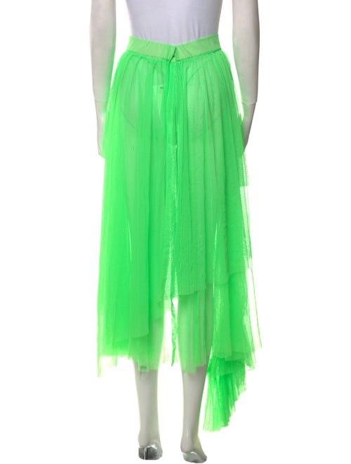 forte_forte Mesh Accents Knee-Length Skirt