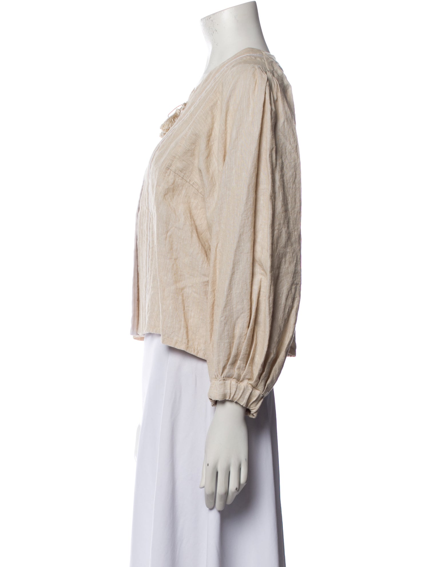 forte_forte Linen Striped Jacket w/ Tags