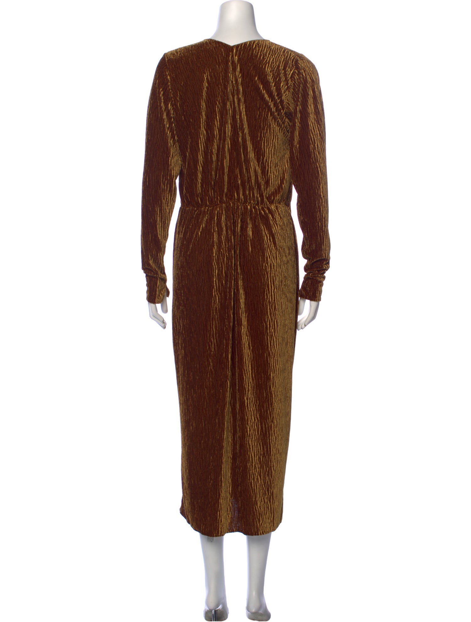forte_forte V-Neck Long Dress w/ Tags in Orange, Women's S