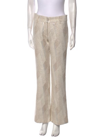 forte_forte Pants Striped Straight Leg S