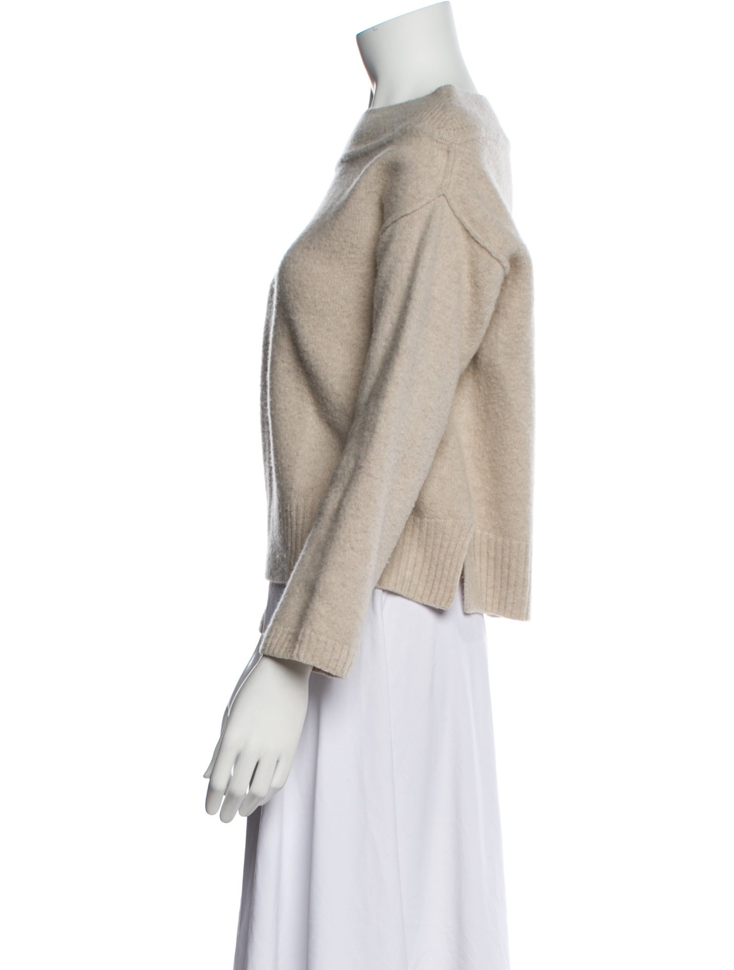 forte_forte Virgin Wool Bateau Neckline Sweater