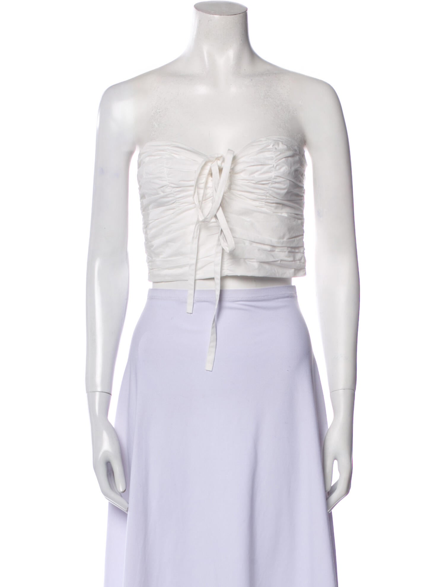 forte_forte Strapless Crop Top