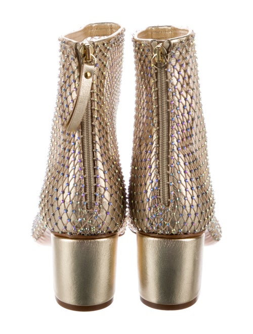 forte_forte Mesh Crystal Embellishments Boots