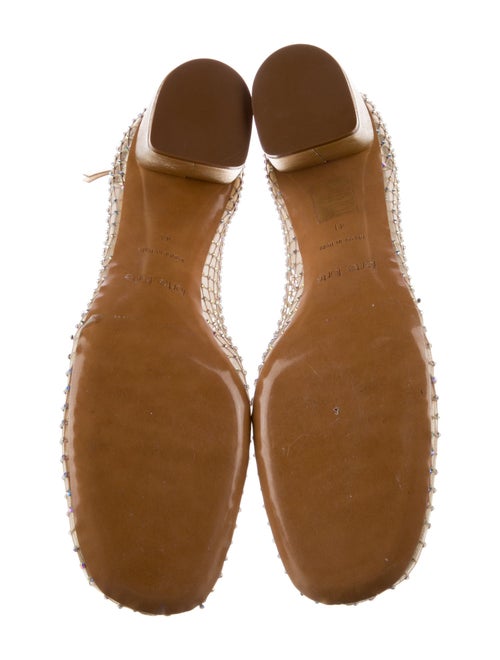 forte_forte Mesh Crystal Embellishments Boots