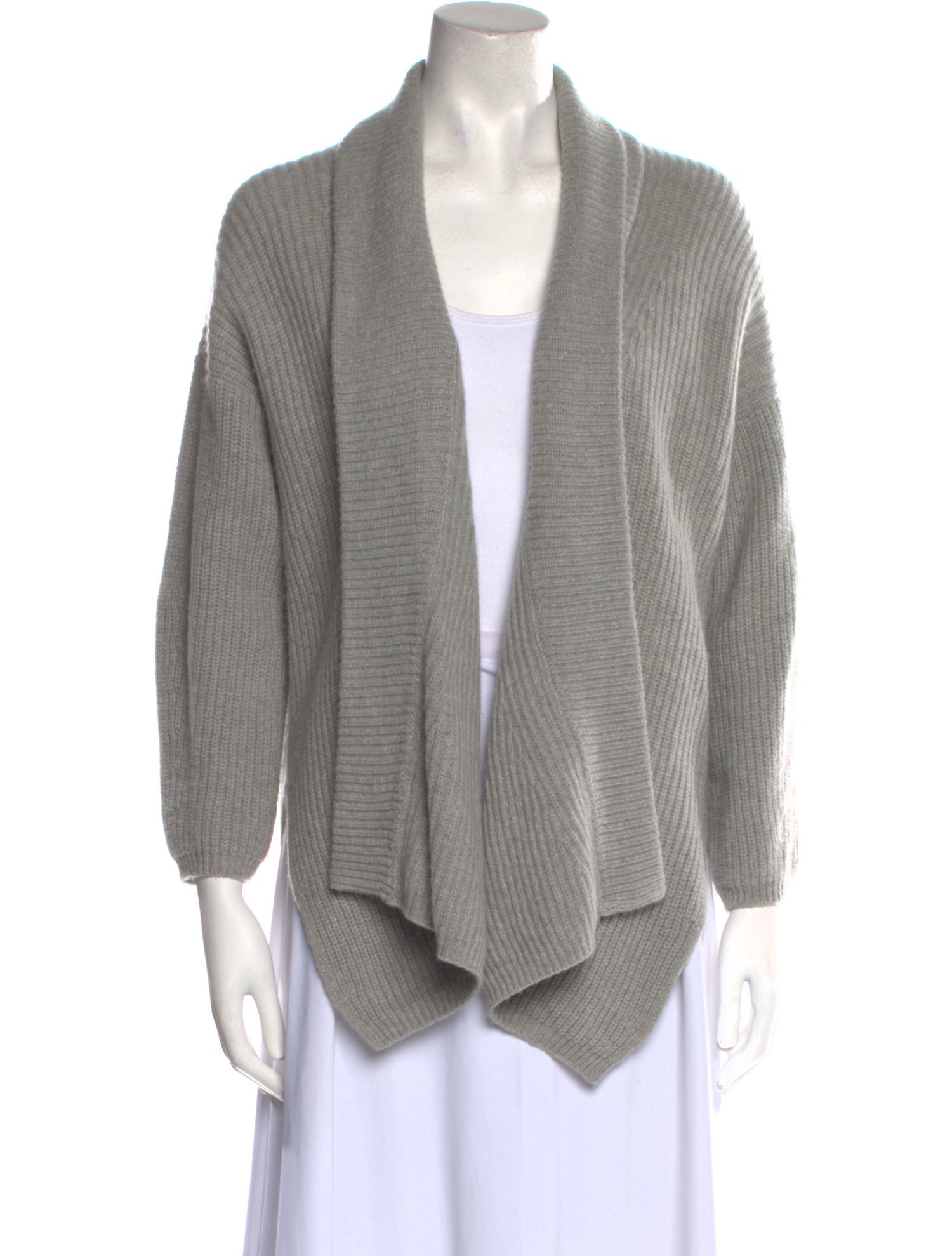 forte_forte Virgin Wool Open Front Sweater