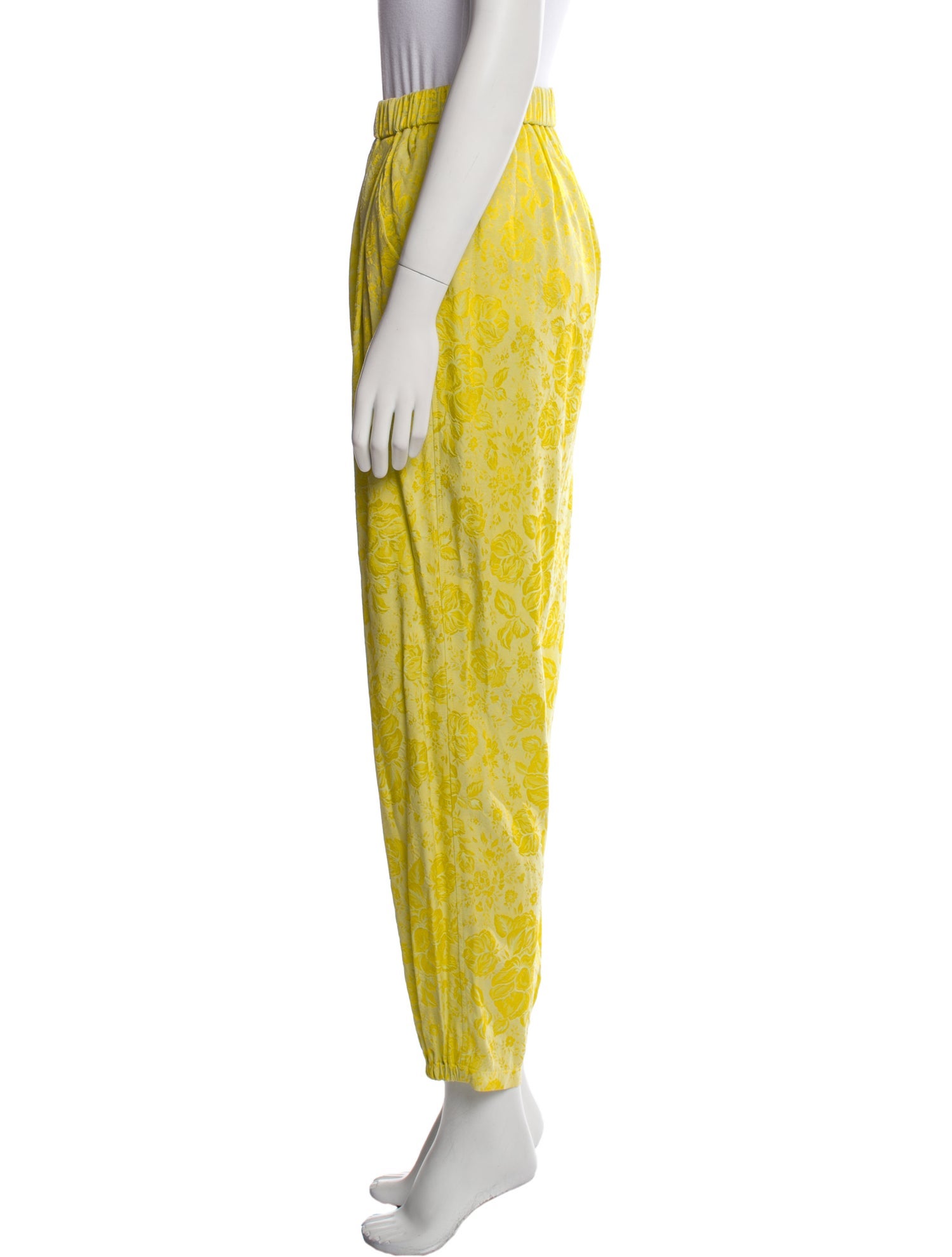 forte_forte Floral Print Pleated Accents Pajamas