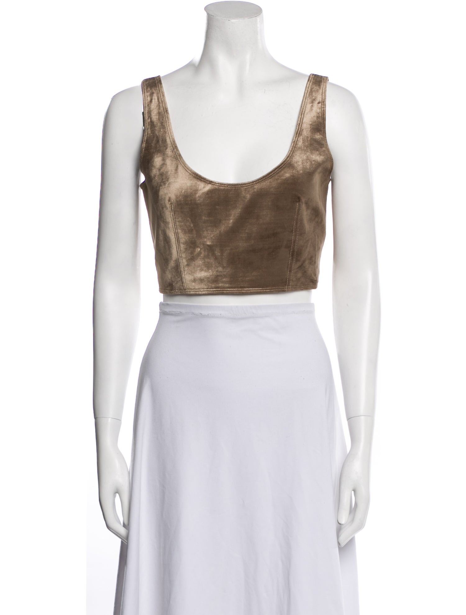 forte_forte Scoop Neck Sleeveless Crop Top w/ Tags