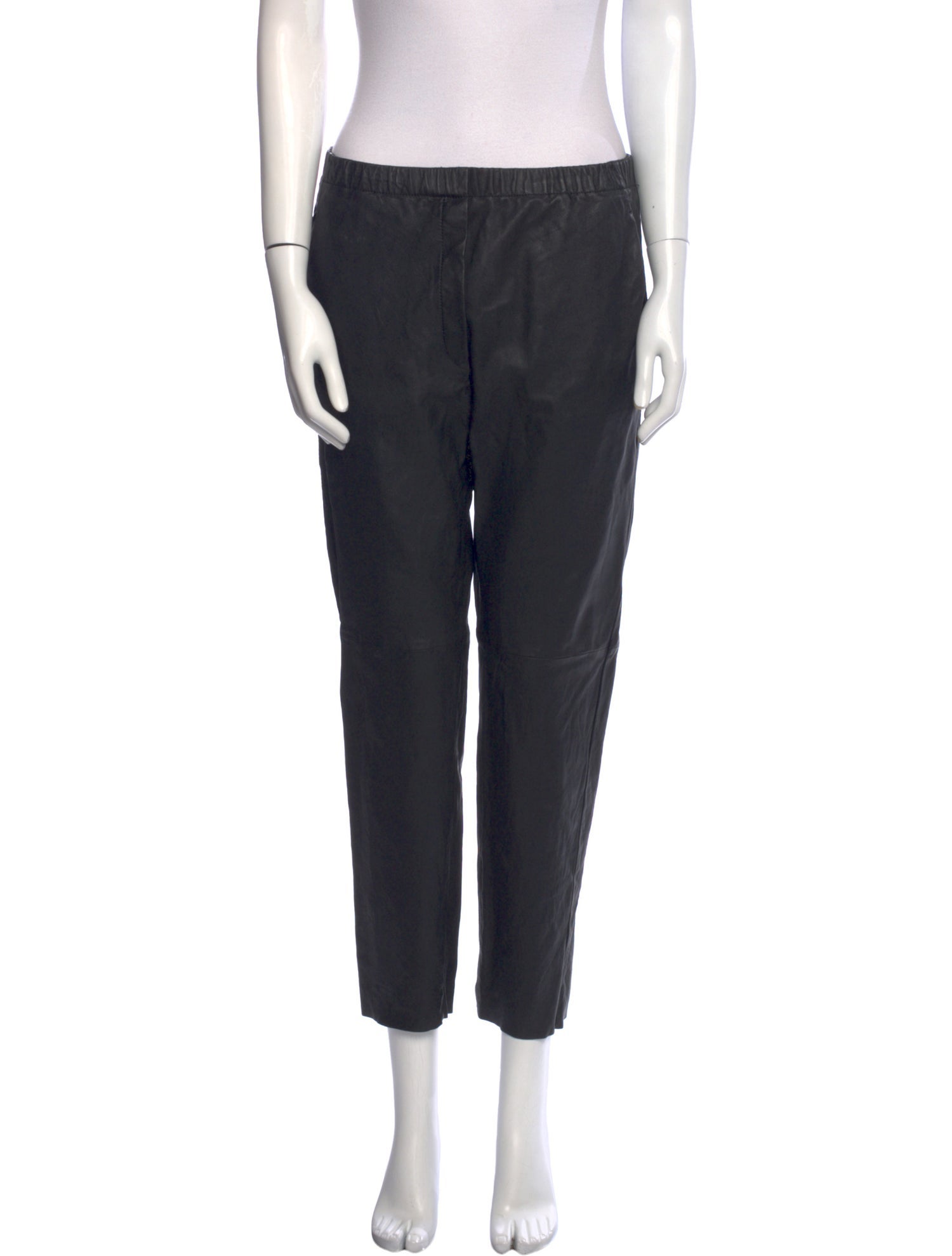 forte_forte Leather Straight Leg Pants